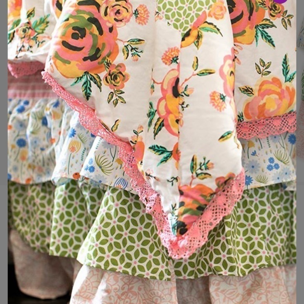 Matilda Jane Rows of Ruffle Bed Skirt  TWIN